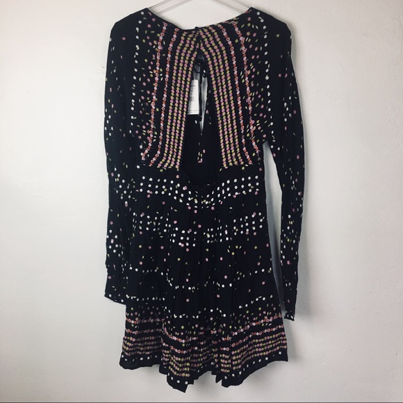 LAST CHANCE NEW Free People Black Dress Size 10/12 - Picture 7 of 8